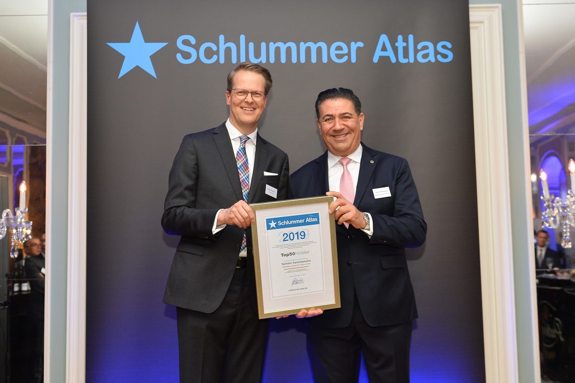 Steigenberger Frankfurter Hof: Spiridon Sarantopoulos ist Preisträger der „Schlummeratlas Top 50 Hoteliers Deutschland 2019“