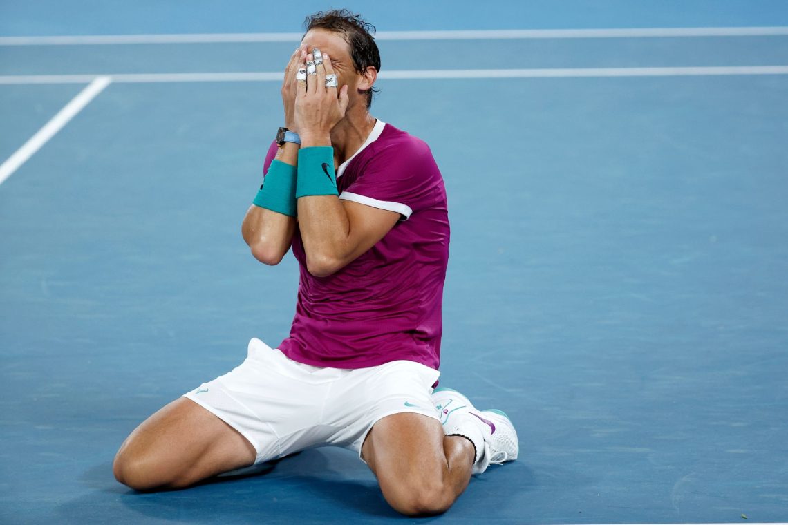 Tennis-Ass Rafael Nadal feiert seinen 21. Grand-Slam-Titel.