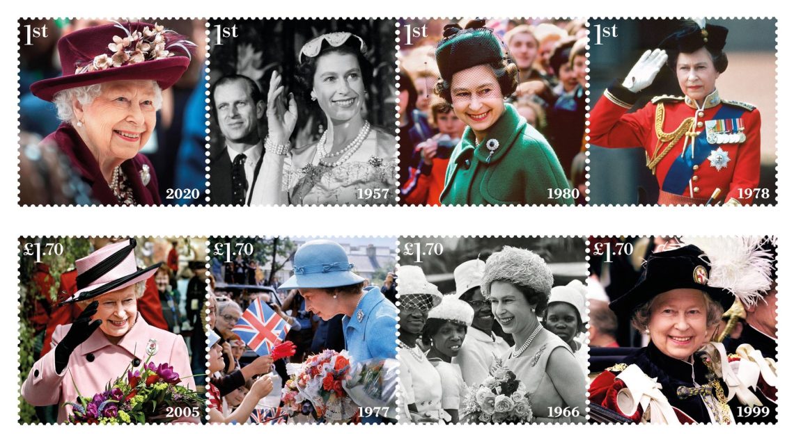 Die Royal Mail feiert die Königin mit acht Briefmarken.