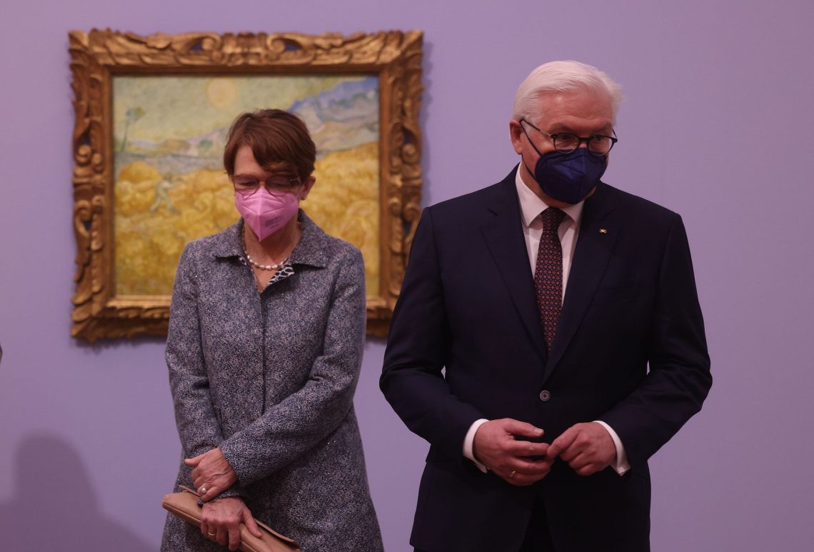 Bundespräsident Frank-Walter Steinmeier und  seine Frau Elke Büdenbender zu Gast im Museum Folkwang in Essen.