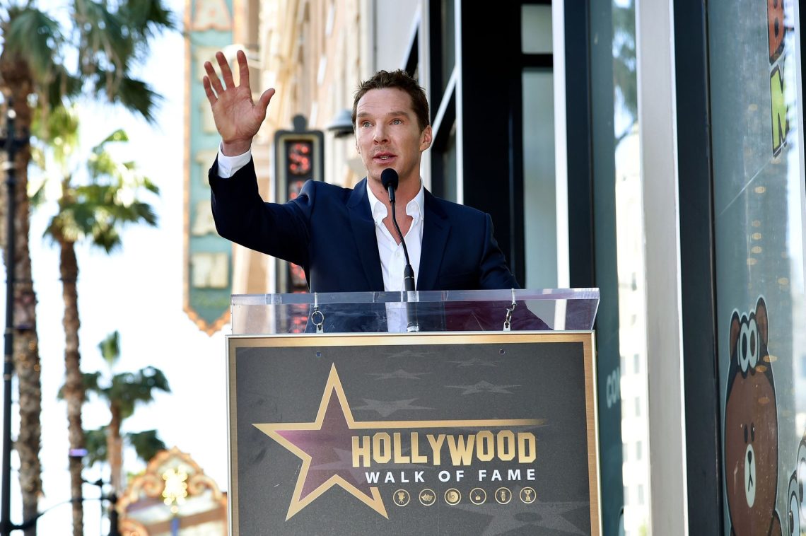 Benedict Cumberbatch bei der Zeremonie für seinen Stern auf dem Hollywood «Walk of Fame».