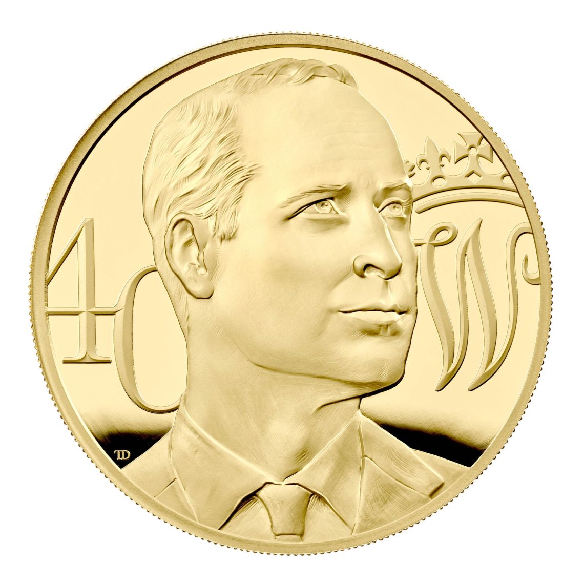 Der britische Prinz William wird zu seinem 40. Geburtstag mit dieser Münze geehrt.